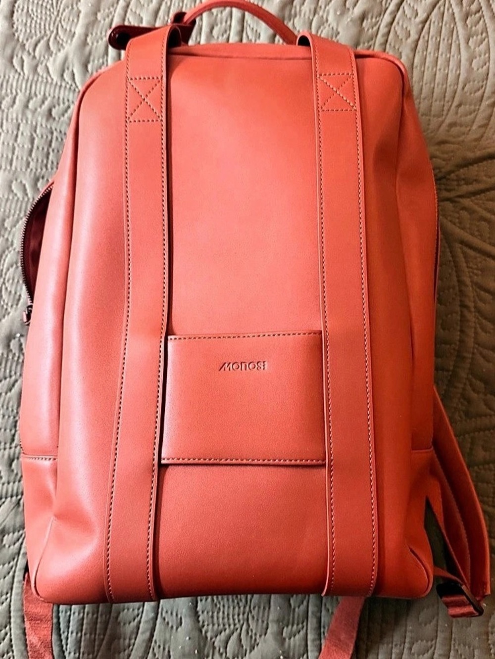 MONOS Backpack in TAN Like New - zipper needs repair.